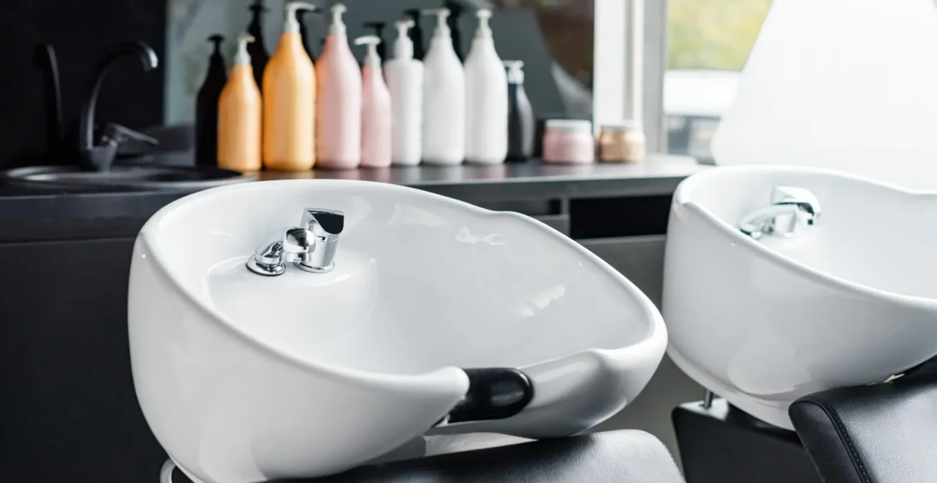 bac à shampoing